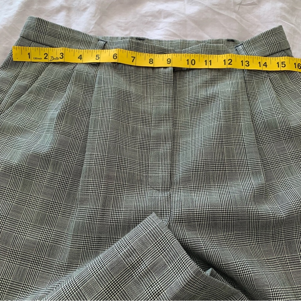 Pendleton Gray Checkered Virgin Wool High Waist P… - image 7
